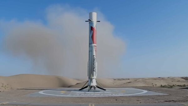 Landspace just landed the first stainless-steel rocket booster on its own legs